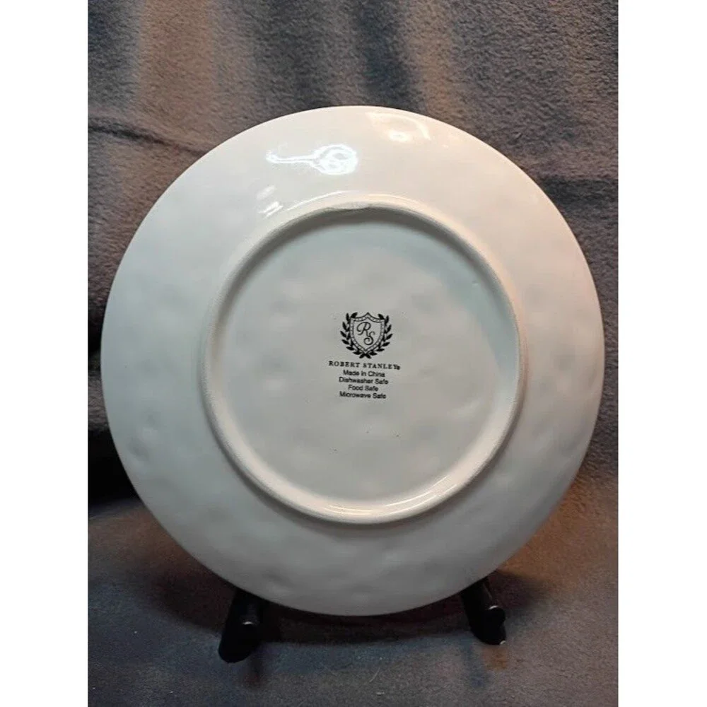 Set/2 Robert Stanley Harvest Pumpkin Salad Dessert Plates Fall Thanksgiving 3C